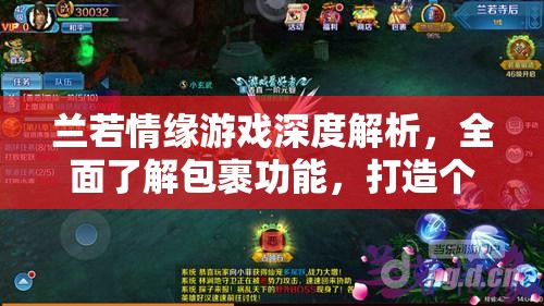 兰若情缘游戏深度解析，全面了解包裹功能，打造个性化随身宝藏库