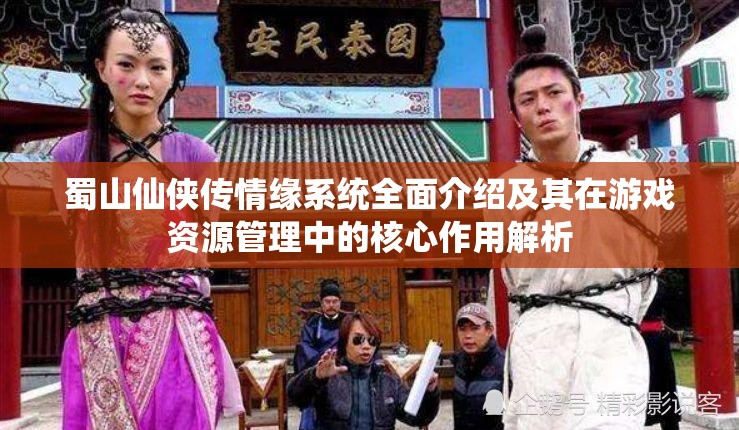 蜀山仙侠传情缘系统全面介绍及其在游戏资源管理中的核心作用解析