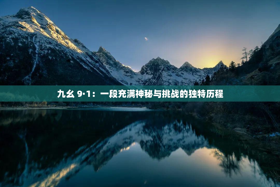九幺 9·1：一段充满神秘与挑战的独特历程