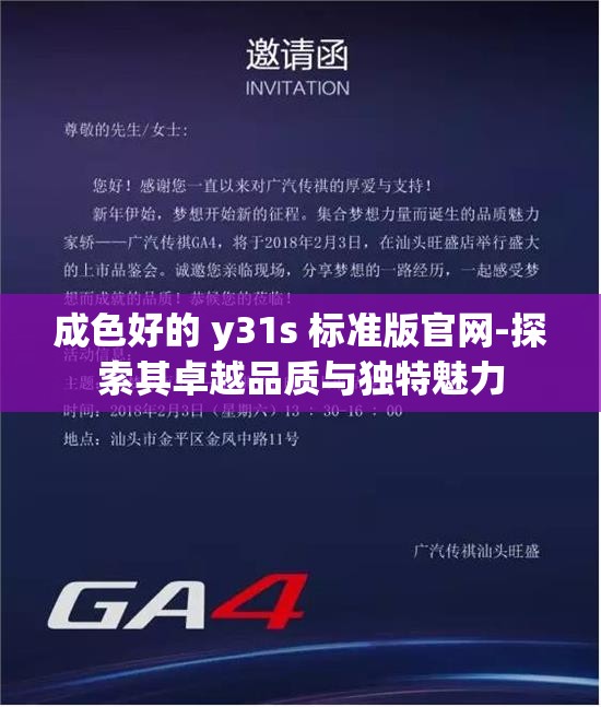 成色好的 y31s 标准版官网-探索其卓越品质与独特魅力
