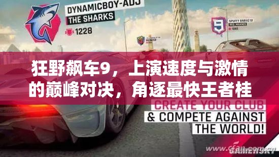 狂野飙车9，上演速度与激情的巅峰对决，角逐最快王者桂冠