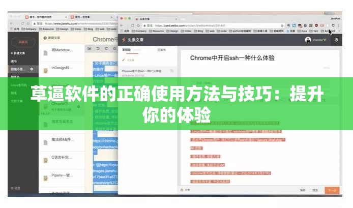 草逼软件的正确使用方法与技巧：提升你的体验