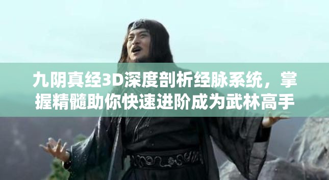 九阴真经3D深度剖析经脉系统，掌握精髓助你快速进阶成为武林高手