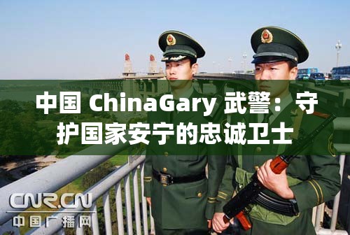 中国 ChinaGary 武警：守护国家安宁的忠诚卫士