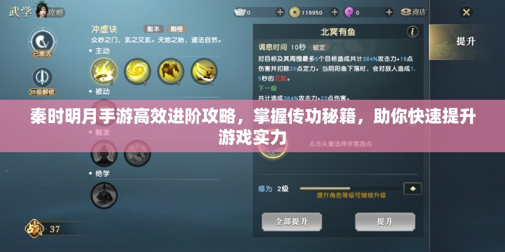 秦时明月手游高效进阶攻略，掌握传功秘籍，助你快速提升游戏实力