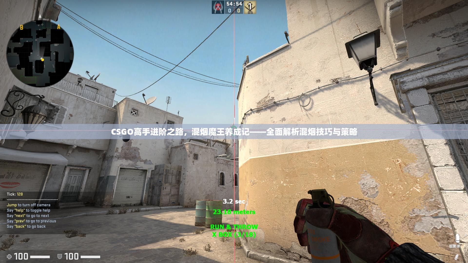 CSGO高手进阶之路，混烟魔王养成记——全面解析混烟技巧与策略