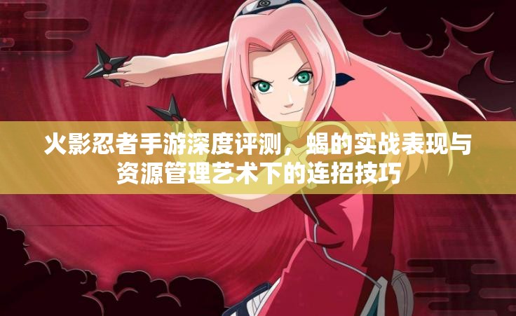 火影忍者手游深度评测，蝎的实战表现与资源管理艺术下的连招技巧