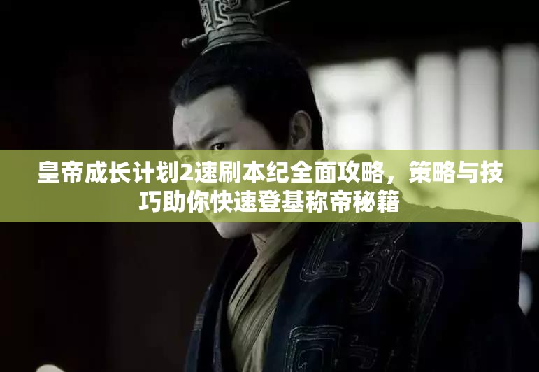 皇帝成长计划2速刷本纪全面攻略，策略与技巧助你快速登基称帝秘籍