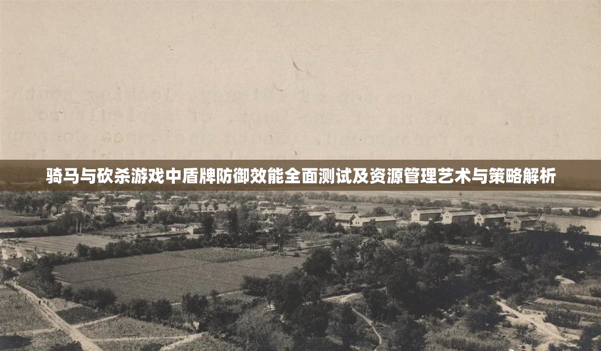骑马与砍杀游戏中盾牌防御效能全面测试及资源管理艺术与策略解析