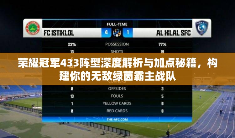 荣耀冠军433阵型深度解析与加点秘籍，构建你的无敌绿茵霸主战队