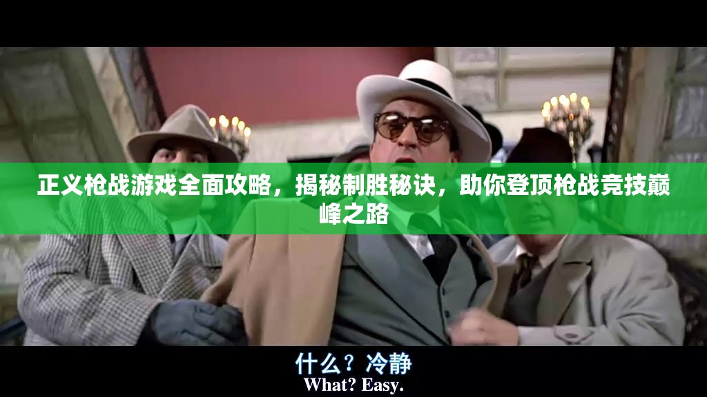 正义枪战游戏全面攻略，揭秘制胜秘诀，助你登顶枪战竞技巅峰之路