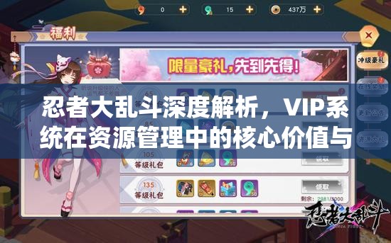 忍者大乱斗深度解析，VIP系统在资源管理中的核心价值与高效策略运用