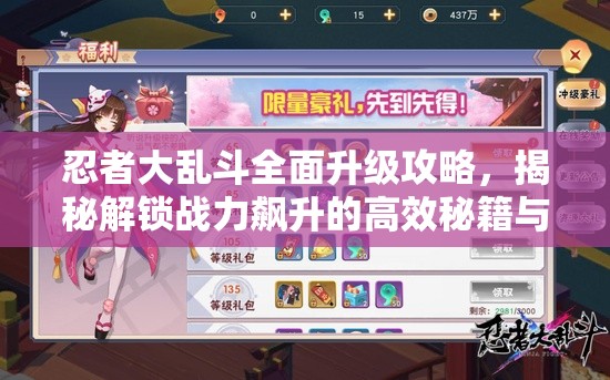 忍者大乱斗全面升级攻略，揭秘解锁战力飙升的高效秘籍与技巧