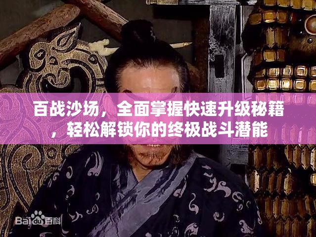 百战沙场，全面掌握快速升级秘籍，轻松解锁你的终极战斗潜能