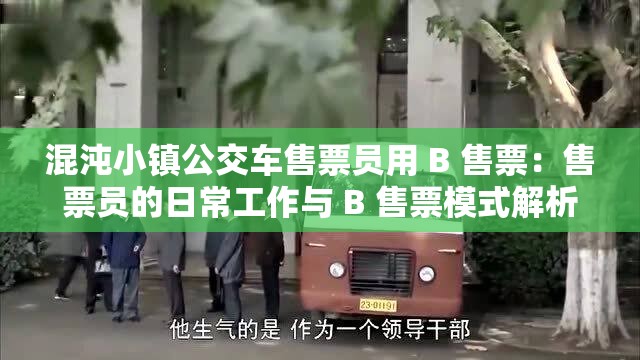 混沌小镇公交车售票员用 B 售票：售票员的日常工作与 B 售票模式解析