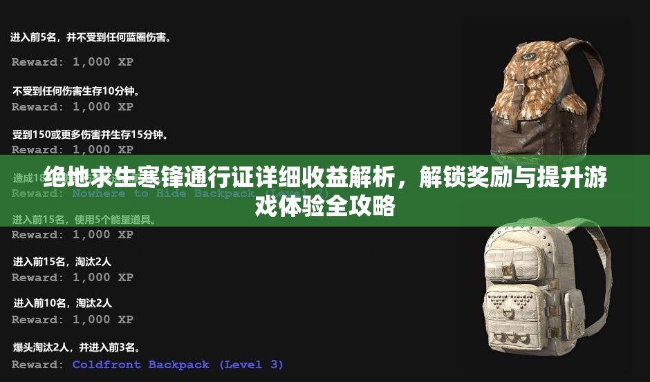 绝地求生寒锋通行证详细收益解析，解锁奖励与提升游戏体验全攻略