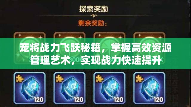 宠将战力飞跃秘籍，掌握高效资源管理艺术，实现战力快速提升