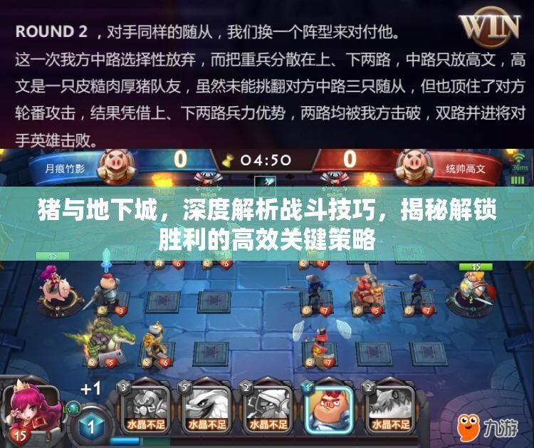 猪与地下城，深度解析战斗技巧，揭秘解锁胜利的高效关键策略