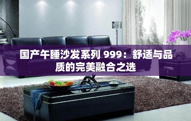 国产午睡沙发系列 999：舒适与品质的完美融合之选