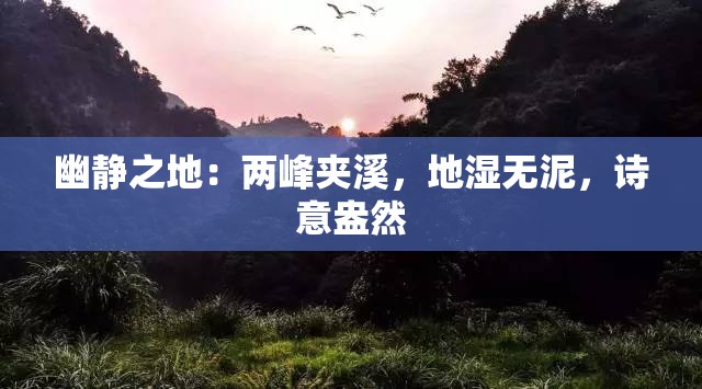 幽静之地：两峰夹溪，地湿无泥，诗意盎然