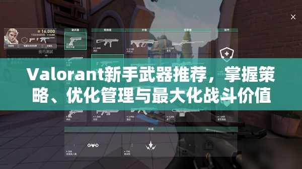 Valorant新手武器推荐，掌握策略、优化管理与最大化战斗价值指南