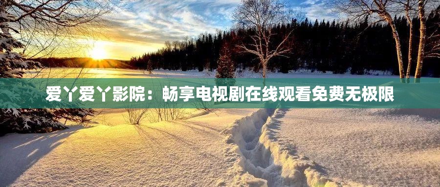 爱丫爱丫影院：畅享电视剧在线观看免费无极限