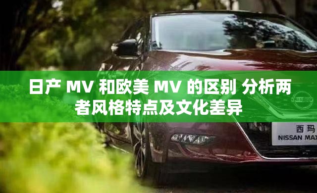 日产 MV 和欧美 MV 的区别 分析两者风格特点及文化差异
