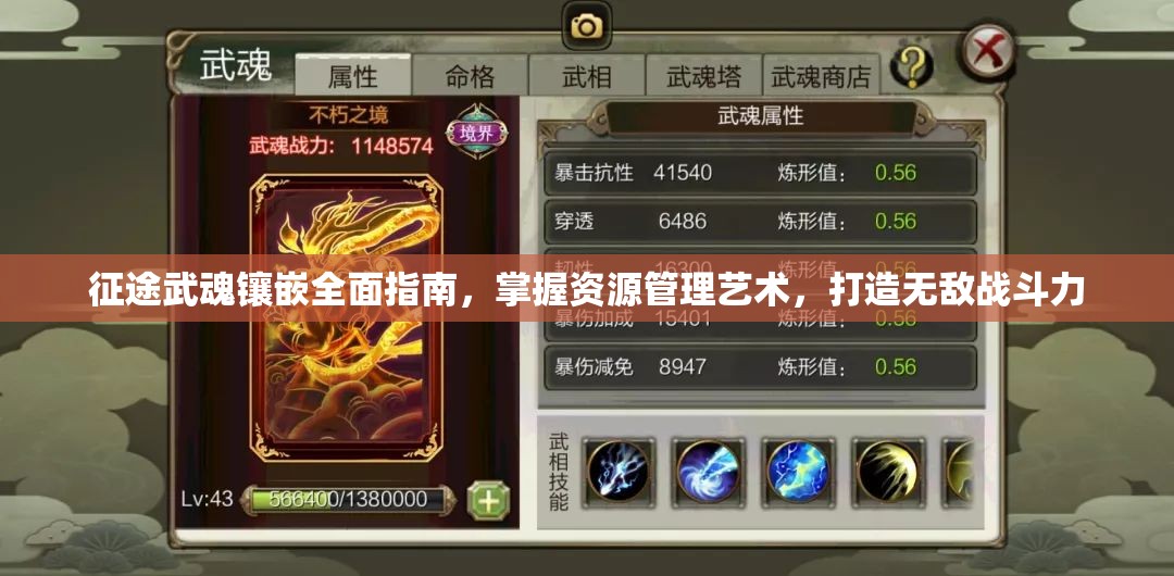 征途武魂镶嵌全面指南，掌握资源管理艺术，打造无敌战斗力