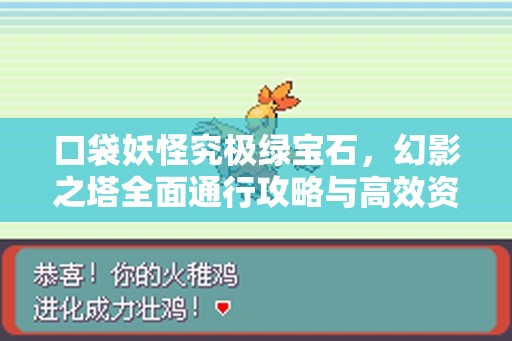口袋妖怪究极绿宝石，幻影之塔全面通行攻略与高效资源管理技巧