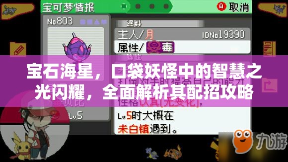 宝石海星，口袋妖怪中的智慧之光闪耀，全面解析其配招攻略