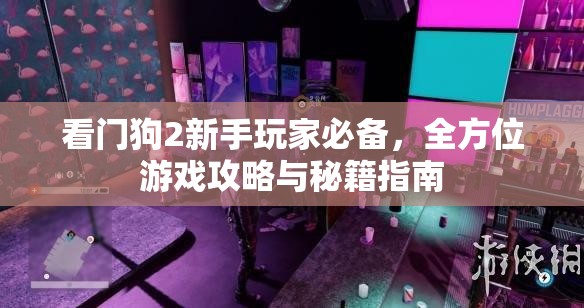 看门狗2新手玩家必备，全方位游戏攻略与秘籍指南
