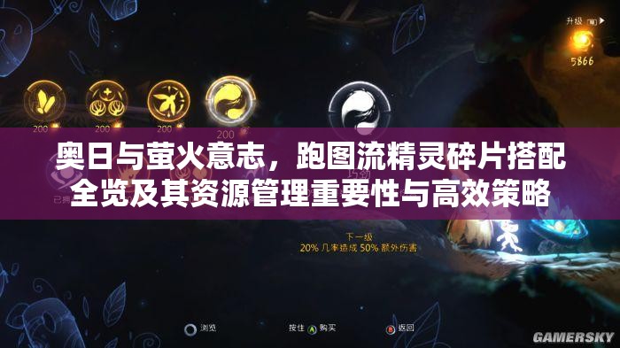 奥日与萤火意志，跑图流精灵碎片搭配全览及其资源管理重要性与高效策略