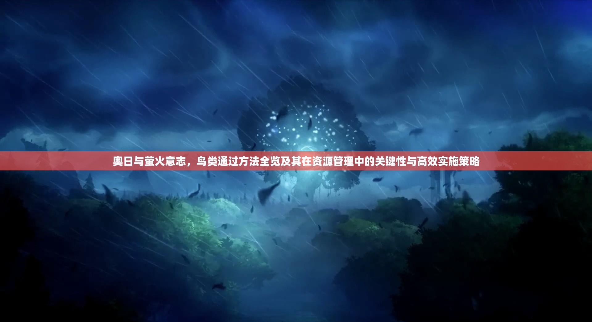 奥日与萤火意志，鸟类通过方法全览及其在资源管理中的关键性与高效实施策略