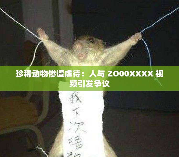 珍稀动物惨遭虐待：人与 ZO00XXXX 视频引发争议