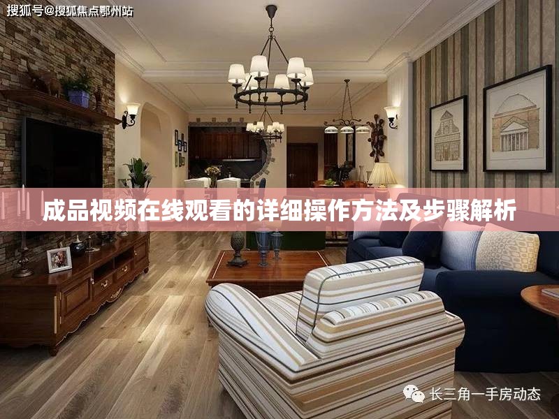 成品视频在线观看的详细操作方法及步骤解析