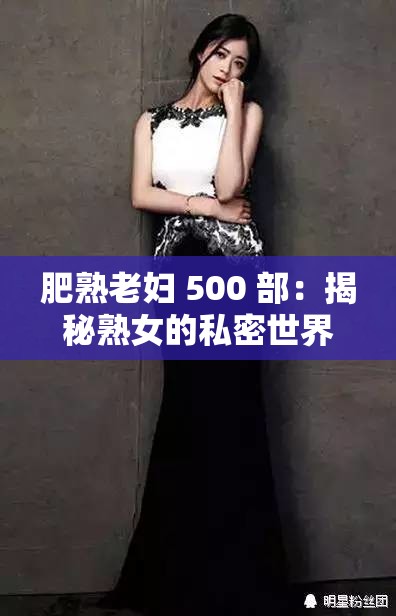 肥熟老妇 500 部：揭秘熟女的私密世界