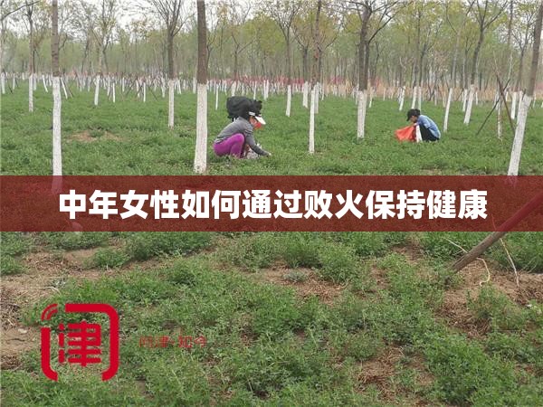 中年女性如何通过败火保持健康