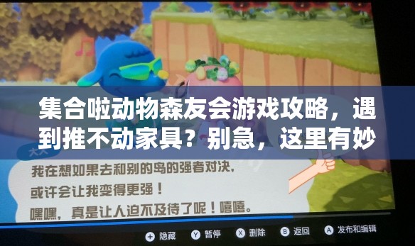 集合啦动物森友会游戏攻略，遇到推不动家具？别急，这里有妙招助你解决！