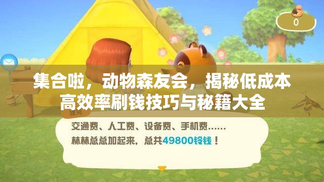 集合啦，动物森友会，揭秘低成本高效率刷钱技巧与秘籍大全