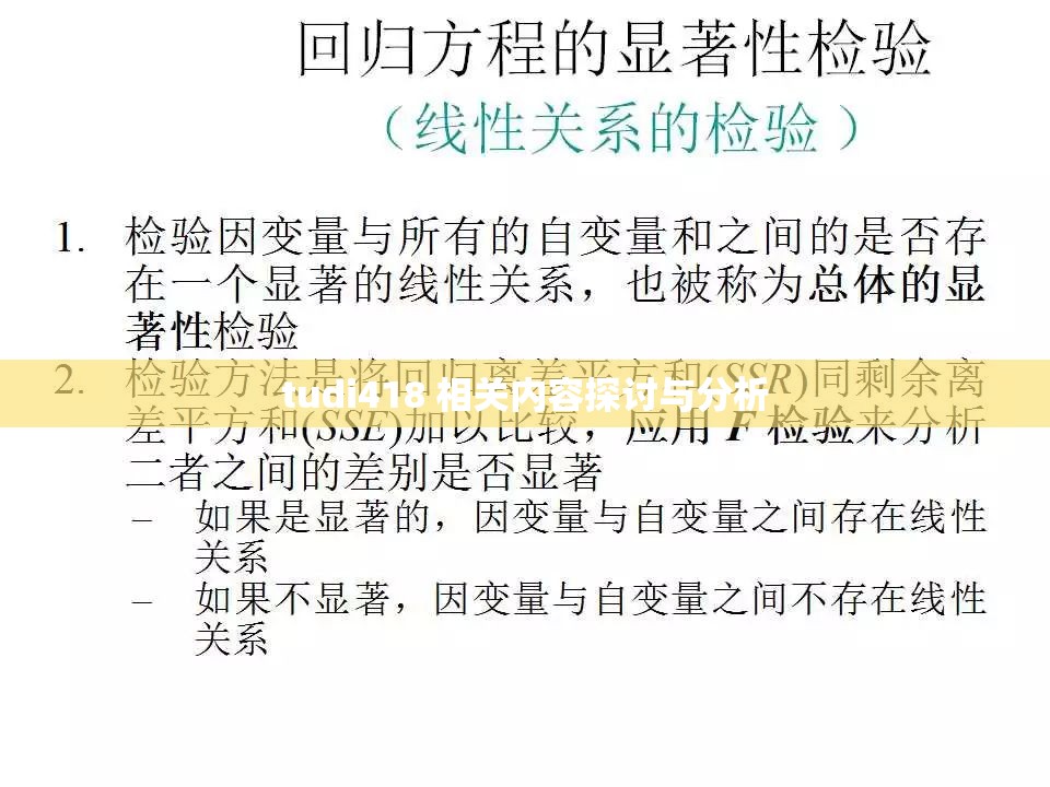 tudi418 相关内容探讨与分析