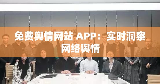 免费舆情网站 APP：实时洞察网络舆情