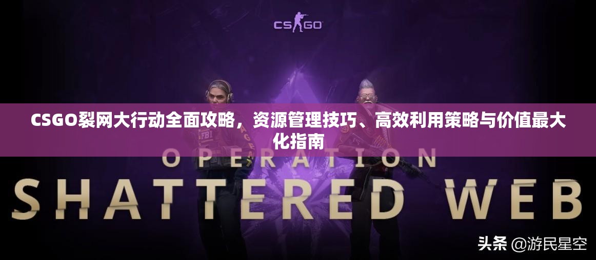 CSGO裂网大行动全面攻略，资源管理技巧、高效利用策略与价值最大化指南