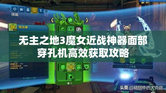 无主之地3魔女近战神器面部穿孔机高效获取攻略