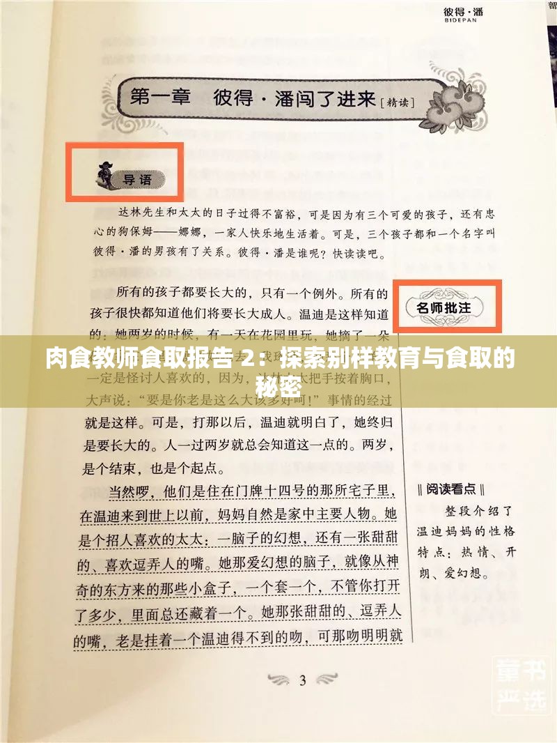 肉食教师食取报告 2：探索别样教育与食取的秘密