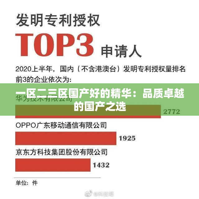 一区二三区国产好的精华：品质卓越的国产之选