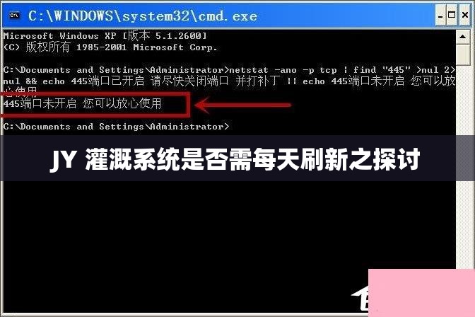 JY 灌溉系统是否需每天刷新之探讨