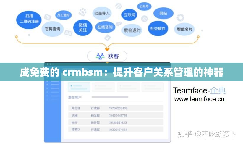 成免费的 crmbsm：提升客户关系管理的神器