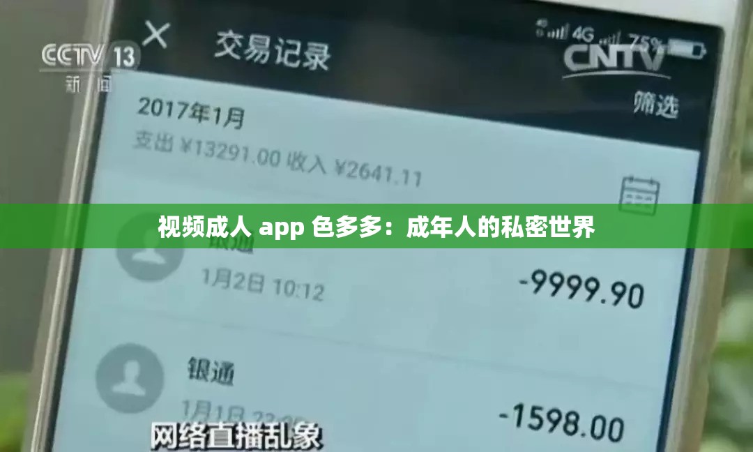 视频成人 app 色多多：成年人的私密世界