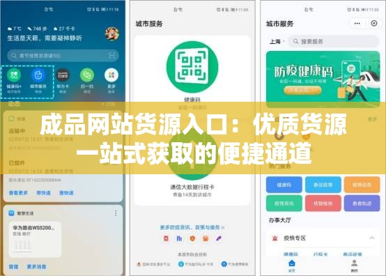 成品网站货源入口：优质货源一站式获取的便捷通道
