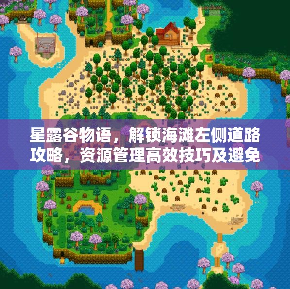 星露谷物语，解锁海滩左侧道路攻略，资源管理高效技巧及避免资源浪费策略